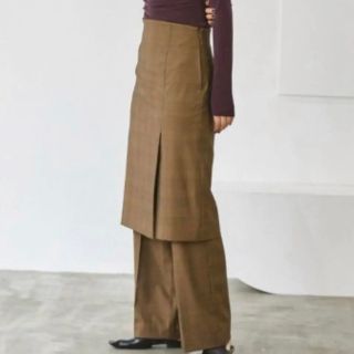Todayful ハイウエスト レイヤードパンツ