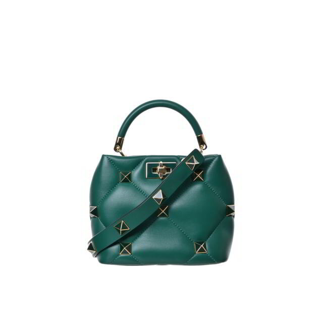 VALENTINO ローマンスタッズ ナッパレザー スモール ハンドル バッグ | フリマアプリ ラクマ