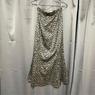 マウジー(moussy)の【中古】moussy レオパード柄　マーメイドスカート　(ロングスカート)