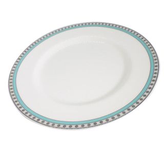 ティファニー(Tiffany & Co.)の【中古】ティファニー プラチナブルーバンド プレート[g19-4］(食器)