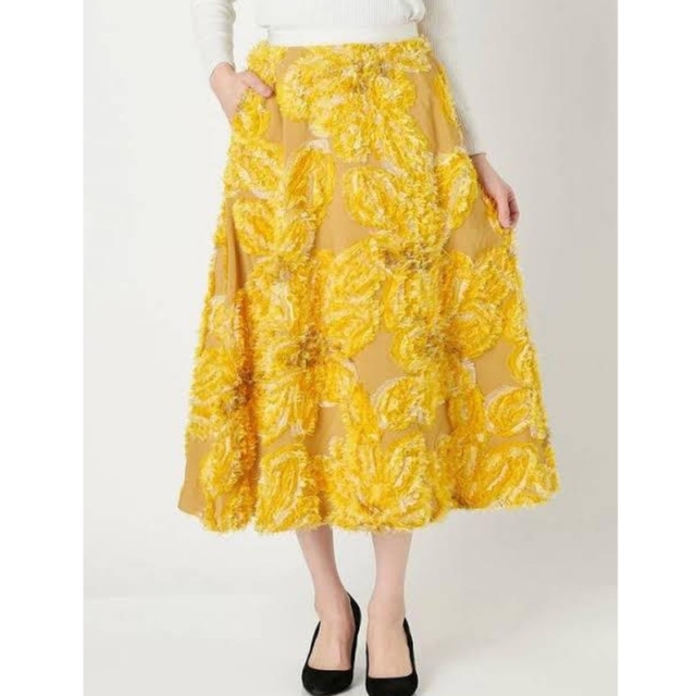 ELENDEEK エレンディーク　フラワージャガードスカート レディースのスカート(ロングスカート)の商品写真