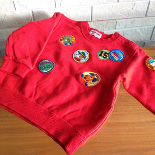 ミキハウス(mikihouse)のミキハウス 90cm 赤色 トレーナー❤︎(Tシャツ/カットソー)