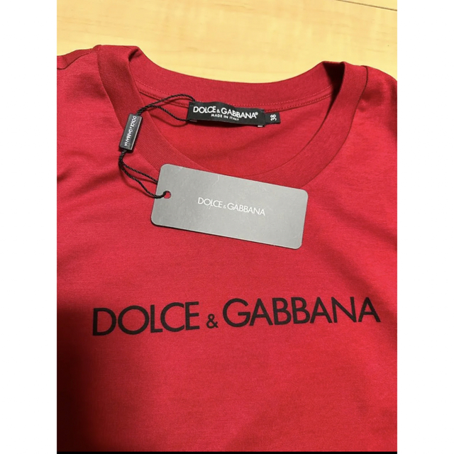 新品ドルチェ＆ガッバーナロゴＴシャツ半袖ＬトップスDolce&Gabbana