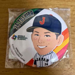 オリックスバファローズ(オリックス・バファローズ)の【未開封】WBC 吉田正尚選手 缶バッジ(応援グッズ)