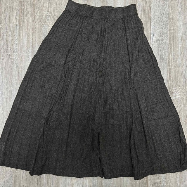 美品☆ニットスカート☆ブラウン レディースのスカート(ひざ丈スカート)の商品写真