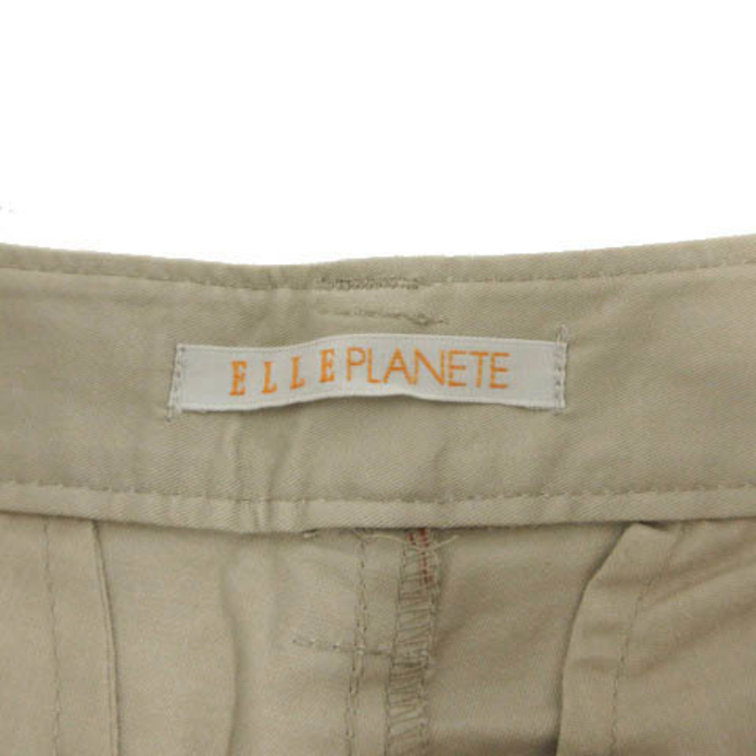 ELLE(エル)のELLE PLANETE パンツ ガウチョ ワイド コットン混 ベージュ 38 レディースのパンツ(その他)の商品写真