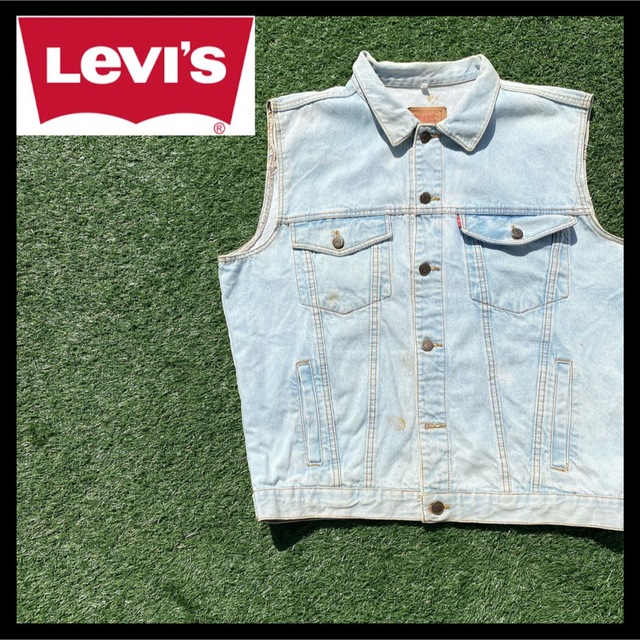Levi's(リーバイス)のリーバイス  デニムジャケット XLサイズ デニムベスト ノースリーブ メンズのジャケット/アウター(Gジャン/デニムジャケット)の商品写真
