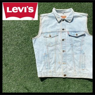 リーバイス(Levi's)のリーバイス  デニムジャケット XLサイズ デニムベスト ノースリーブ(Gジャン/デニムジャケット)