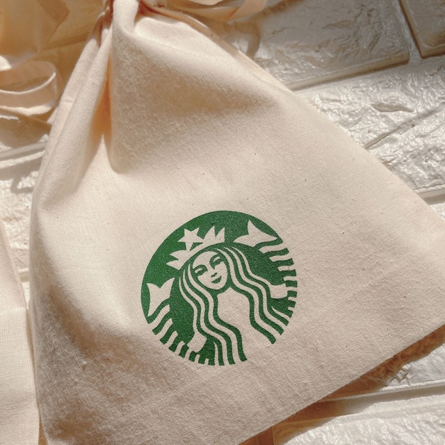 Starbucks Coffee(スターバックスコーヒー)のおまとめ2枚set🧡 starbucks coffee 布袋 巾着袋 ノベルティ エンタメ/ホビーのコレクション(ノベルティグッズ)の商品写真