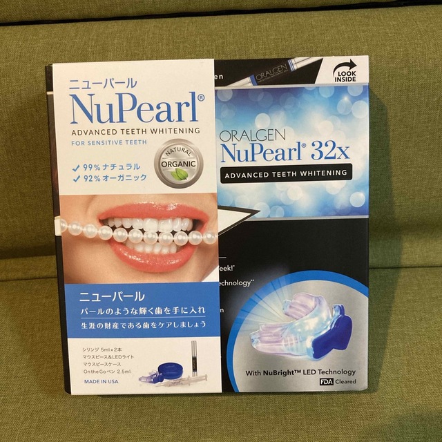 NuPearl(ニューパール)ADVANCED TEETH WHITENING コスメ/美容のオーラルケア(口臭防止/エチケット用品)の商品写真