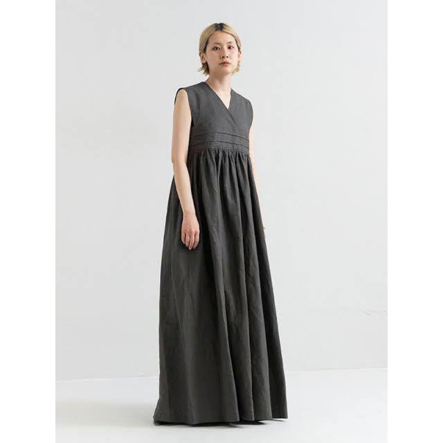 HYKE LINEN MAXI DRESS ハイク リネンマキシドレス