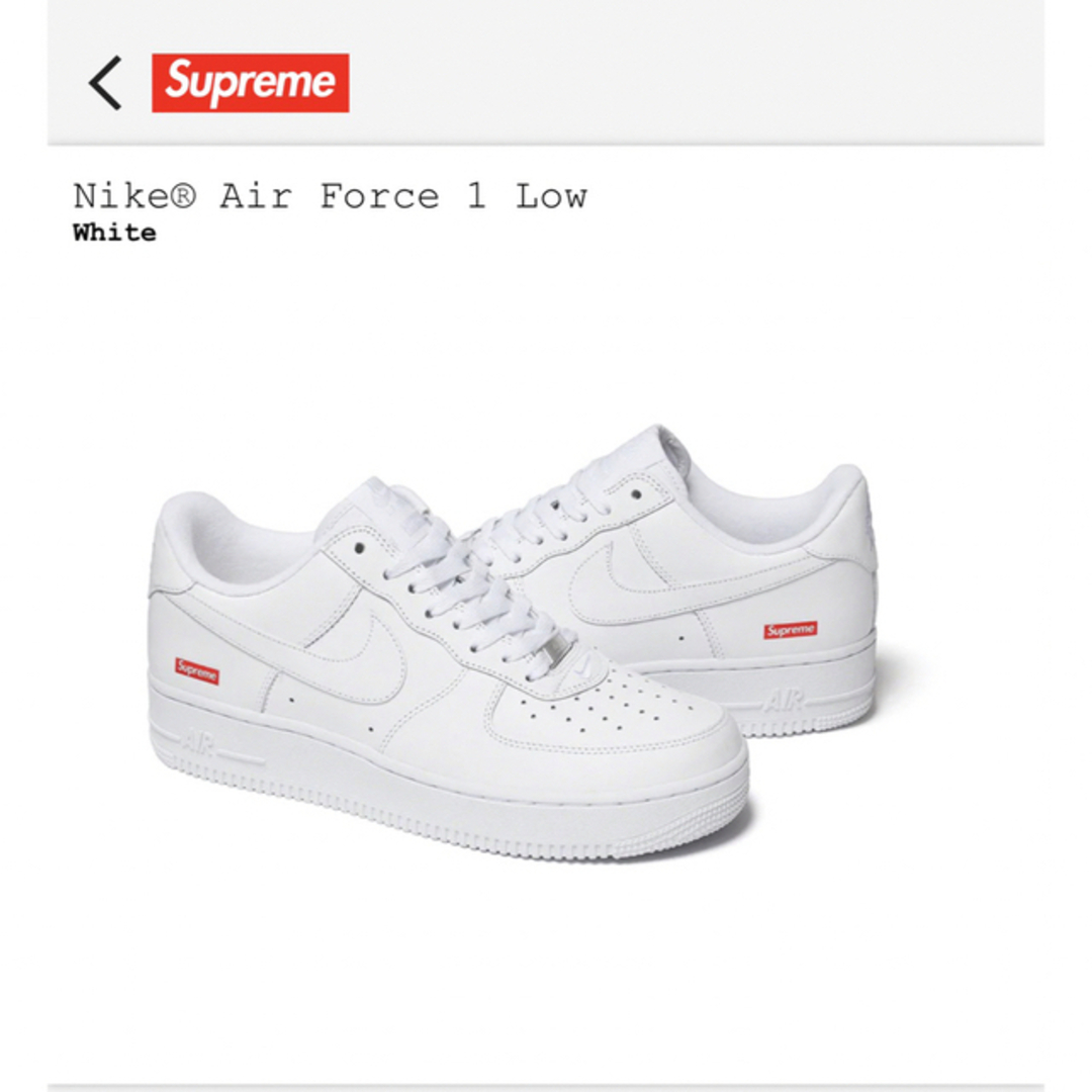 Supreme - supreme nike air force1 27.5cmの通販 by デイビス's shop ...