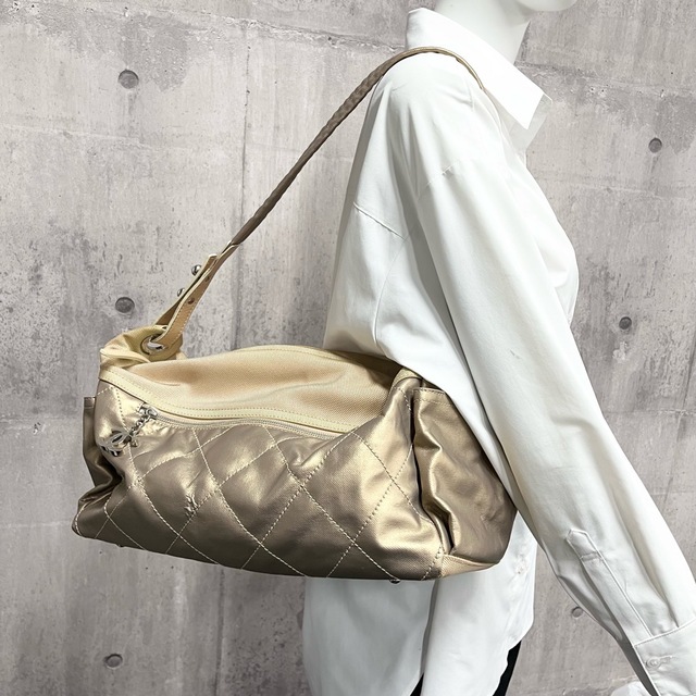 CHANEL シャネル ボストンバッグ パリビアリッツ ラージ キルティング