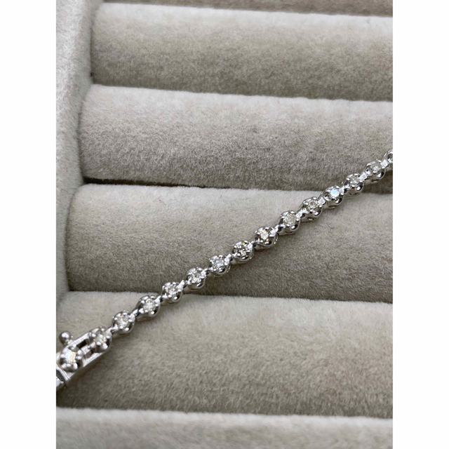 ダイヤモンドテニスブレスレット 1カラット k18wg | www.jarussi.com.br