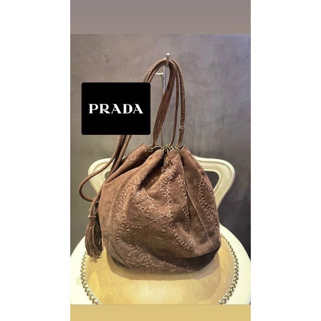 PRADA参考価格未使用 展示品 172960 PRADA プラダ 巾着  バッグ ショルダー