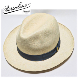 ボルサリーノ(Borsalino)の《ボルサリーノ》新品 春夏モデル 天然草 パナマハット 麦わら帽子 57(M)(ハット)