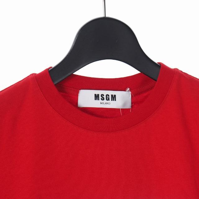 MSGM(エムエスジイエム)のMSGM ボックスロゴ プリント Tシャツ カットソー 半袖 クルーネック S レディースのトップス(Tシャツ(半袖/袖なし))の商品写真