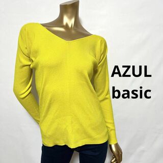 アズールバイマウジー(AZUL by moussy)の【2341】AZUL basic オフショル ニット カットソー(ニット/セーター)