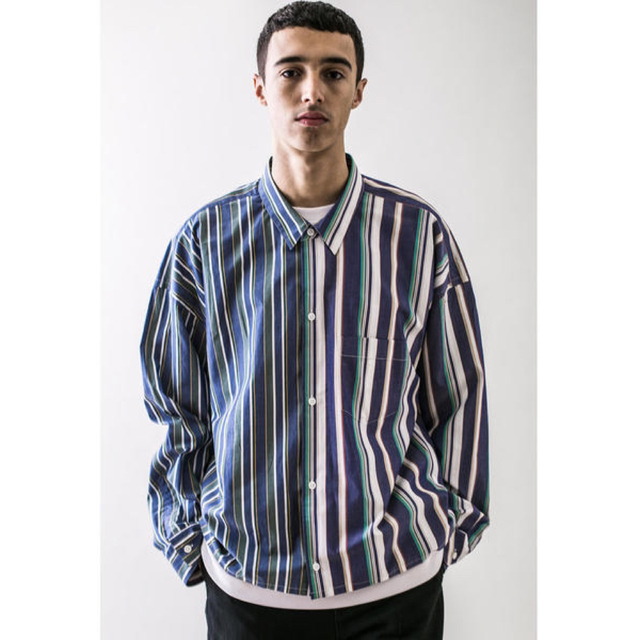 UNITED ARROWS(ユナイテッドアローズ)のmonkey time STRIPE PANEL CROPPED REG クロッ メンズのトップス(シャツ)の商品写真