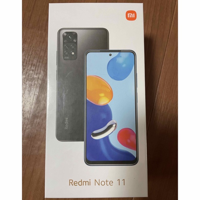 最大180Hz輝度新品未開封　xiaomi Redmi note 11 グラファイトグレー