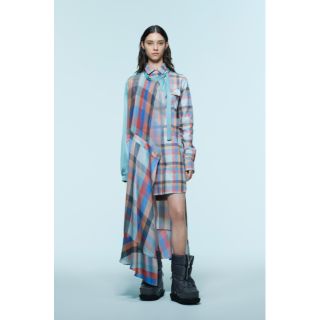 サカイ(sacai)の入手困難★sacaiサカイ★定12.5万チェック柄ワンピース激レア新品(ロングワンピース/マキシワンピース)