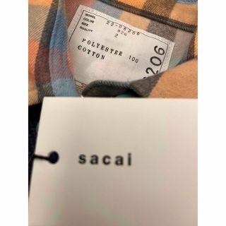 sacai - 入手困難☆sacaiサカイ☆定12.5万チェック柄ワンピース激レア