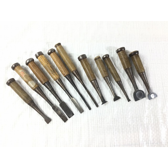 ☆中古品 19本セット☆鑿/ノミ/のみ 三郎 大西 左久信 貫斉太郎 ☆中古品 19本セット☆鑿/ノミ/のみ 三郎 大西 左久信 貫斉太郎