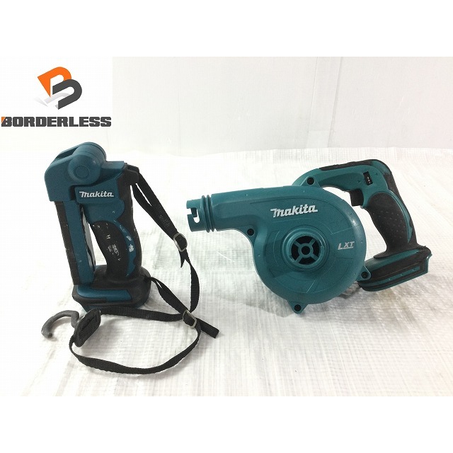 Makita ☆中古品2点セット☆makita マキタ 14.4V 充電式ブロワ UB142D ライト ML801 ブロワー ワークライト  67727の通販 by 工具販売専門店Borderless(ラクマ店)｜マキタならラクマ