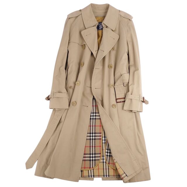 BURBERRY(バーバリー)の極美品 Vintage バーバリー Burberrys コート ライナー付き トレンチコート コットン 裏チェック アウター メンズ 96-180(L相当) ベージュ メンズのジャケット/アウター(トレンチコート)の商品写真