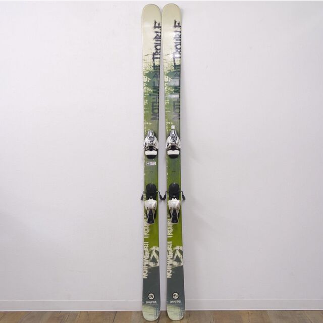 美品 ディナスター DYNASTAR カービング スキー Nothing But Trouble ナッシン バット トラブル 175cm 80ｍｍ ビンディング salomon 12 スキー板 重量実測：2650g（ビンディング含む1本)