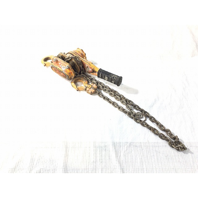 ☆品2個セット☆KITO キトー レバーブロック L5形 LB008 荷重0.8ton/0.8トン 揚程1.5m レバーホイスト 荷揚げ 吊り具 67557