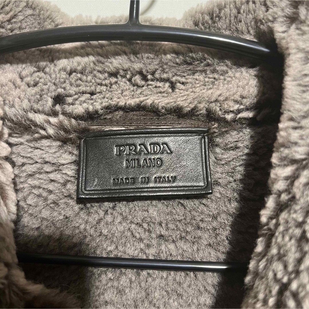 定価80万円以上】PRADA プラダ ムートンコート ダークブラウン 一点物