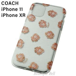 COACH】コーチ 花柄×クリア iPhone11ケース クリアマルチ（透明