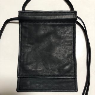 《 別注品 》UNUSED × 伊勢丹新宿　レザーサコッシュ　ダークネイビー