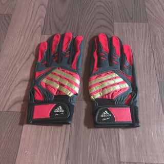 アディダス(adidas)のアディダス 防寒 手袋 グローブ Lサイズ レッド  坂本勇人 山田哲人(グローブ)