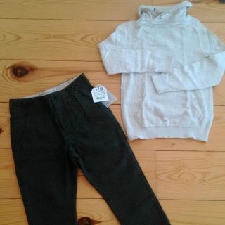 ザラキッズ(ZARA KIDS)の☆リラコ☆様専用　新品☆未使用 ZARA KIDS ヘリンボーン柄パンツ 110(パンツ/スパッツ)