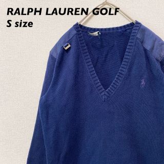 ポロラルフローレン(POLO RALPH LAUREN)のラルフローレンゴルフ　ニット　セーター　 Vネック　パッチ　刺繍ロゴ　男女兼用(ニット/セーター)