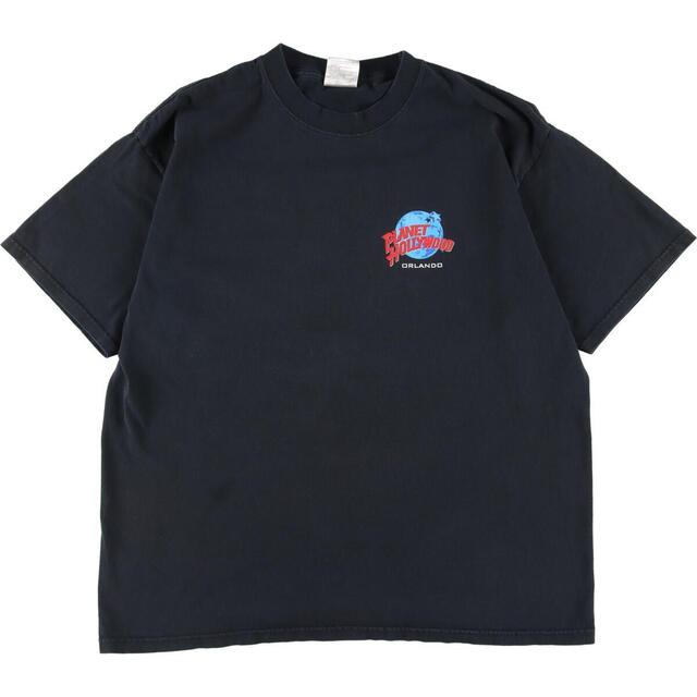 プラネットハリウッド PLANET HOLLYWOOD WALT DISNEY WORLD RESORT 両面プリント アドバタイジングTシャツ メンズL /eaa321324