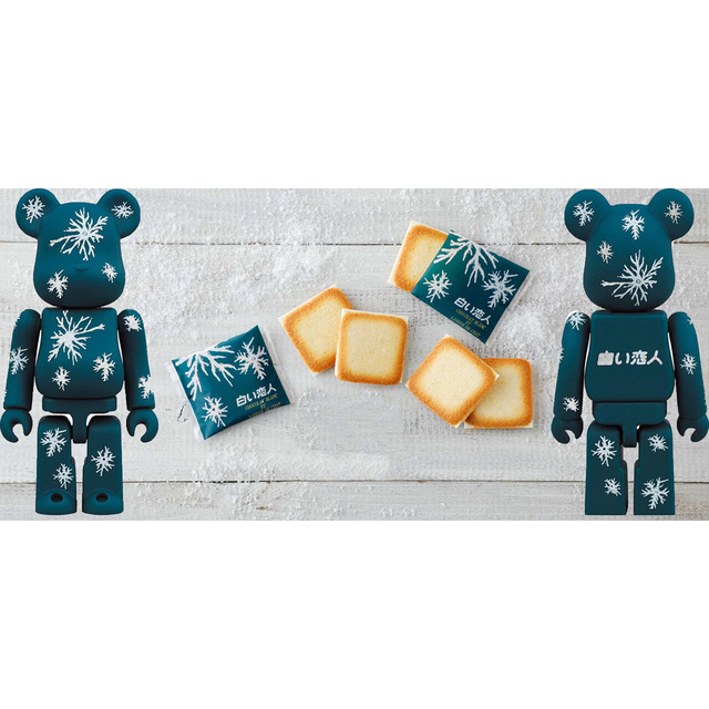 BE@RBRICK(ベアブリック)の白い恋人 × BE@RBRICK 雪の結晶100％  メディコム エンタメ/ホビーのフィギュア(その他)の商品写真