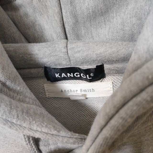 KANGOL(カンゴール)のKANGOL 薄灰 バックプリント プルオーバー パーカー カンゴール 裏毛 メンズのトップス(パーカー)の商品写真