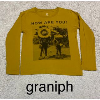 グラニフ(Design Tshirts Store graniph)のセール　デザインTシャツ ストアグラニフ　プリントTシャツ　綿Tシャツ　長袖T(Tシャツ/カットソー(七分/長袖))