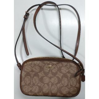 コーチ(COACH)の【美品】COACH ダブルジップショルダー(ショルダーバッグ)