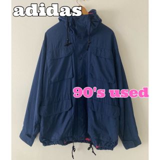 ⬛️90's 極美品レア　adidas ナイロンパーカー　マウンテンパーカー　ロゴ