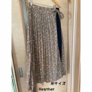 ヘザー(heather)のHeather ヘザー　ロングスカート　2ウェイ　花柄　(ロングスカート)