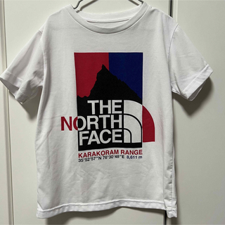 ザノースフェイス(THE NORTH FACE)のにこちゃん様専用。THENORTH FACE✴︎白プリントTシャツ130cm(Tシャツ/カットソー)