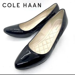 コールハーン(Cole Haan)の美品 COLE HAAN コールハーン エモリー ラックス ウェッジ パンプス(ハイヒール/パンプス)