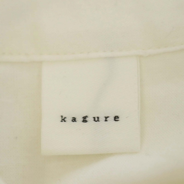 カグレ かぐれ 23SS タックワークチュニックシャツ 長袖 バンドカラー レディースのトップス(シャツ/ブラウス(長袖/七分))の商品写真