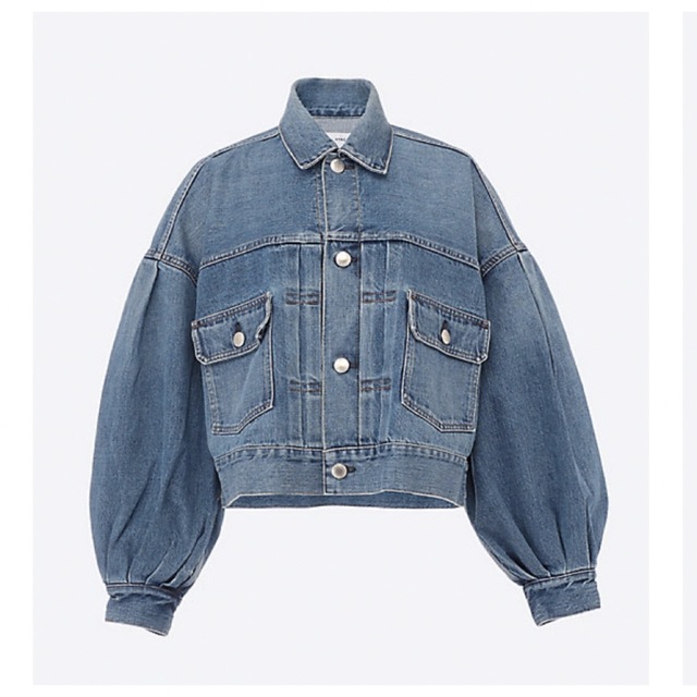 HYKE ballon sleeve denim jacket バルーンスリーブ 当店の記念日 www