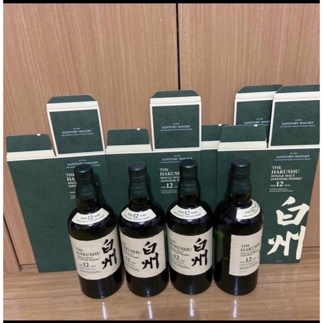サントリー シングルモルト 白州 12年 700ml 4本セット-
