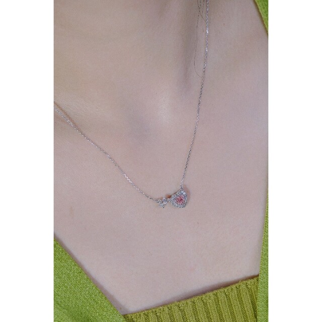 天然ダイヤモンドネックレスk18 レディースのアクセサリー(ネックレス)の商品写真